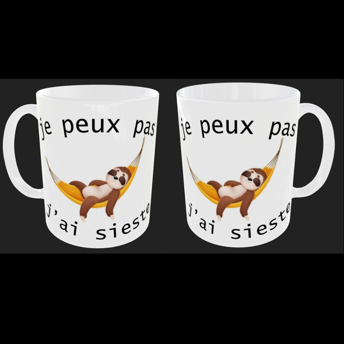 Tasse "Je peux pas jai sieste"