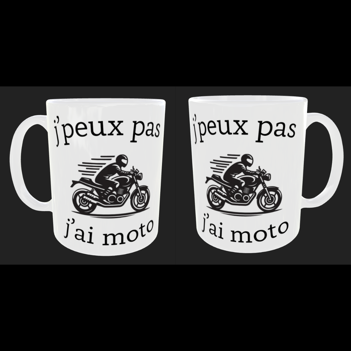 Tasse "J'peux pas j'ai moto"