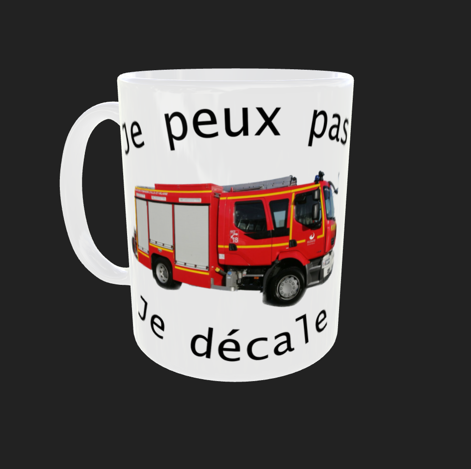 Tasse "Je peux pas je decale"