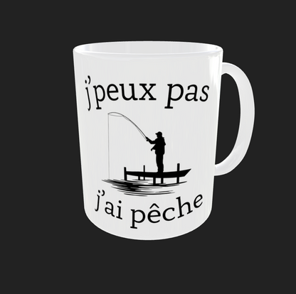 Tasse "J'peux pas j'ai pêche"